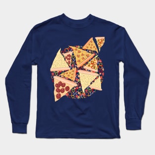 Pizza Pattern No. 1 Long Sleeve T-Shirt